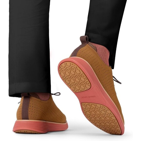 Bruno Marc Men's Faux Leather Brown\Orange Fashion Sneakers Oxfords Casual Shoes - Picture 7 of 7